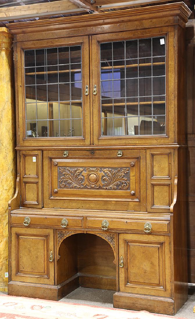 English Victorian secretary bookcase circa 1880 (1 of 6)