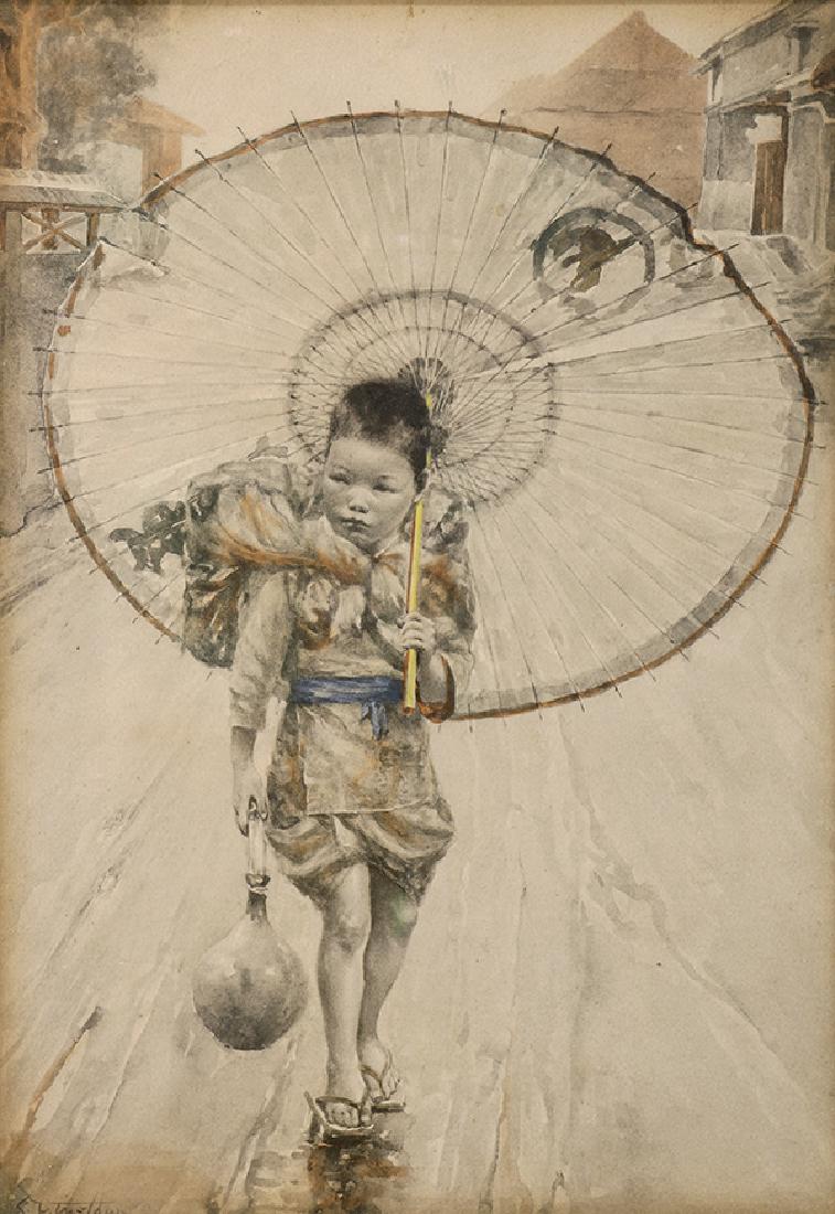 Watercolor, Charles Weldon (1 of 4)