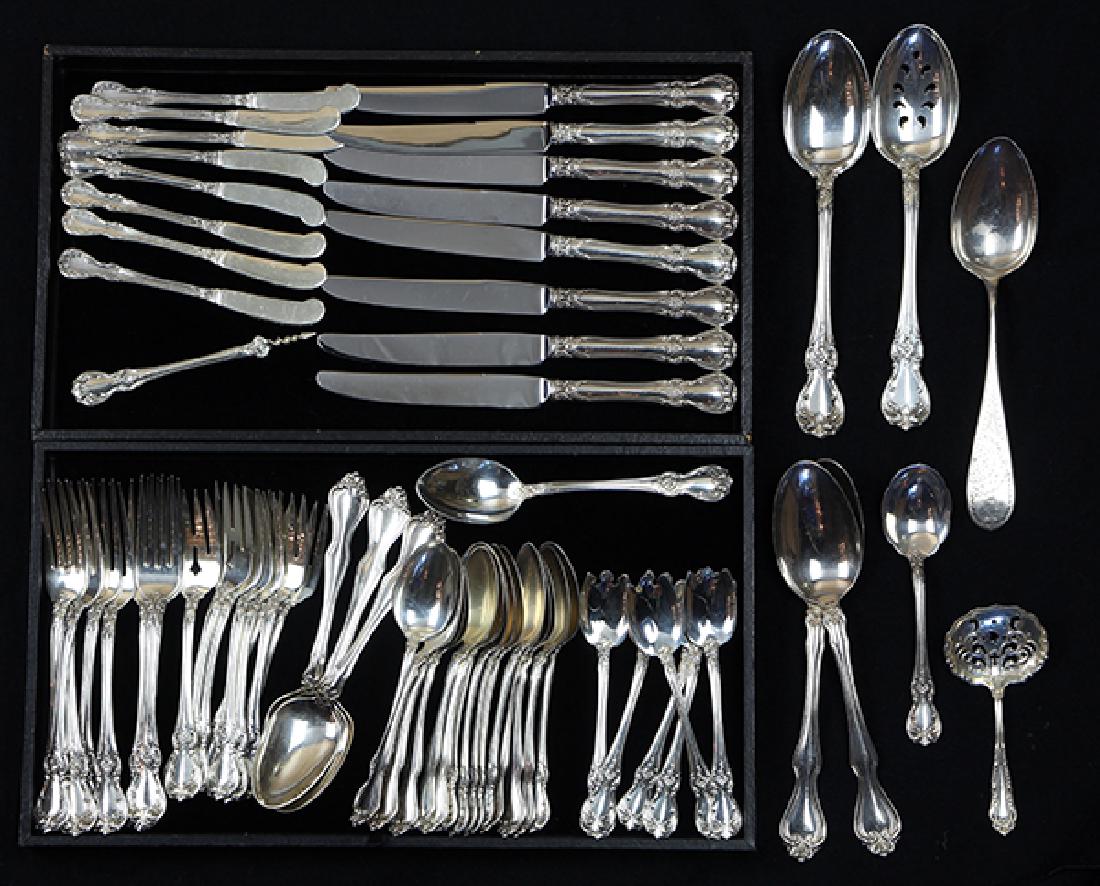 (lot of 60 ) Towle sterling flatware service plus (1 of 2)