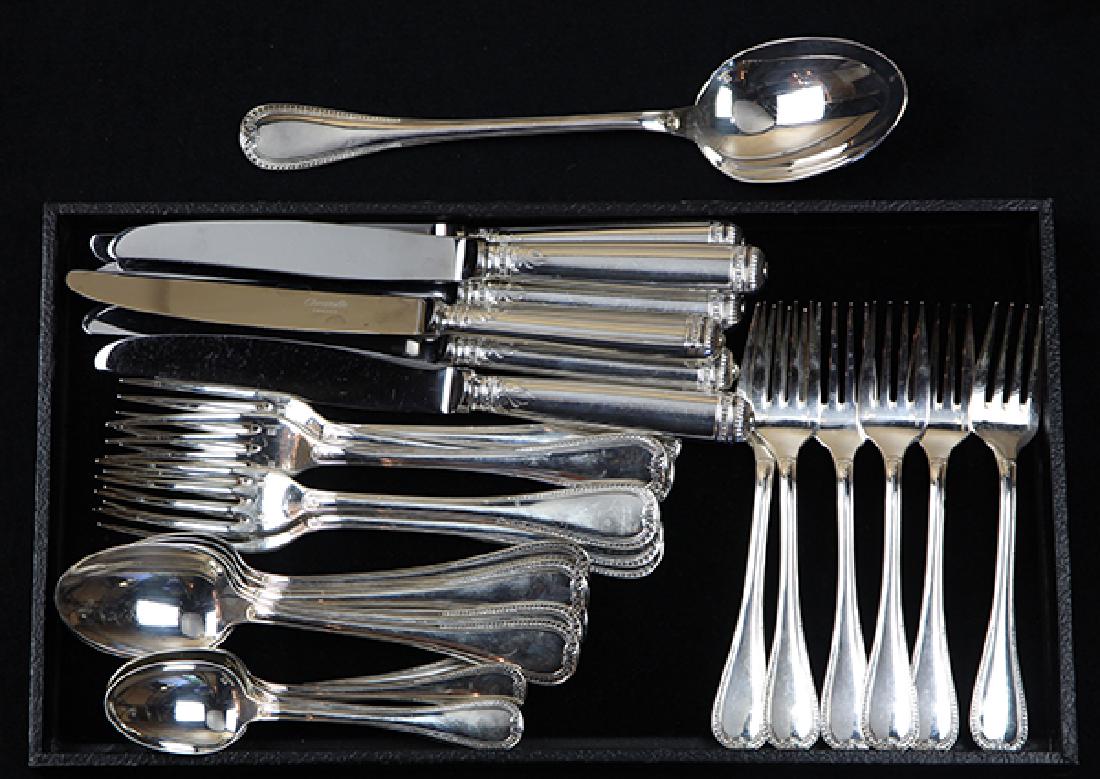 (lot of 25) Christofle France silverplate flatware (1 of 2)