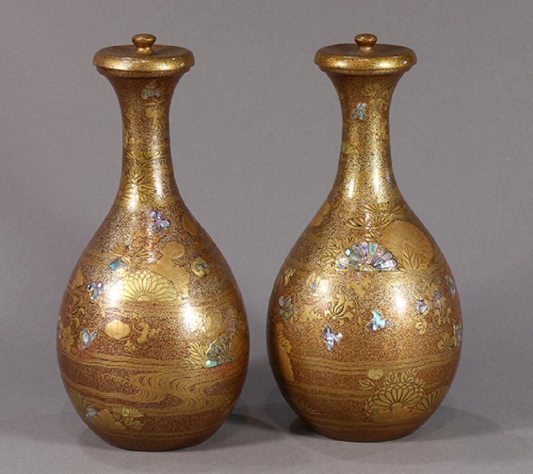 Japanes Lacquer Bottles, 18c (1 of 9)