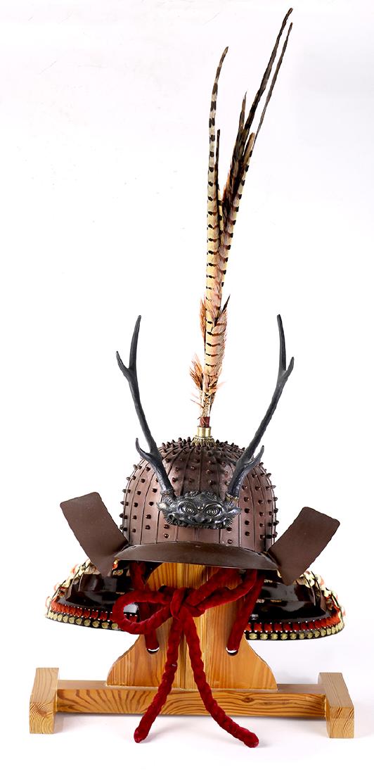 Japanese Iron Kabuto Helmet (1 of 5)