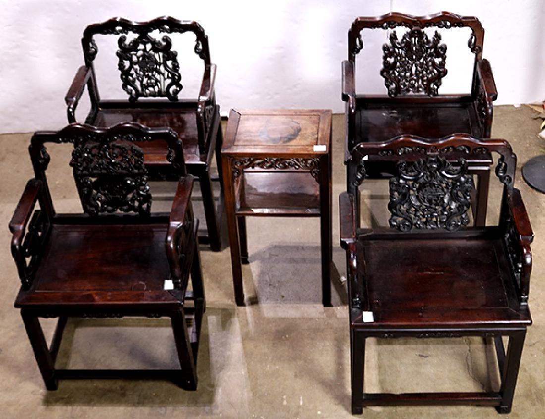 Chinese Armchairs and Stand (1 of 9)