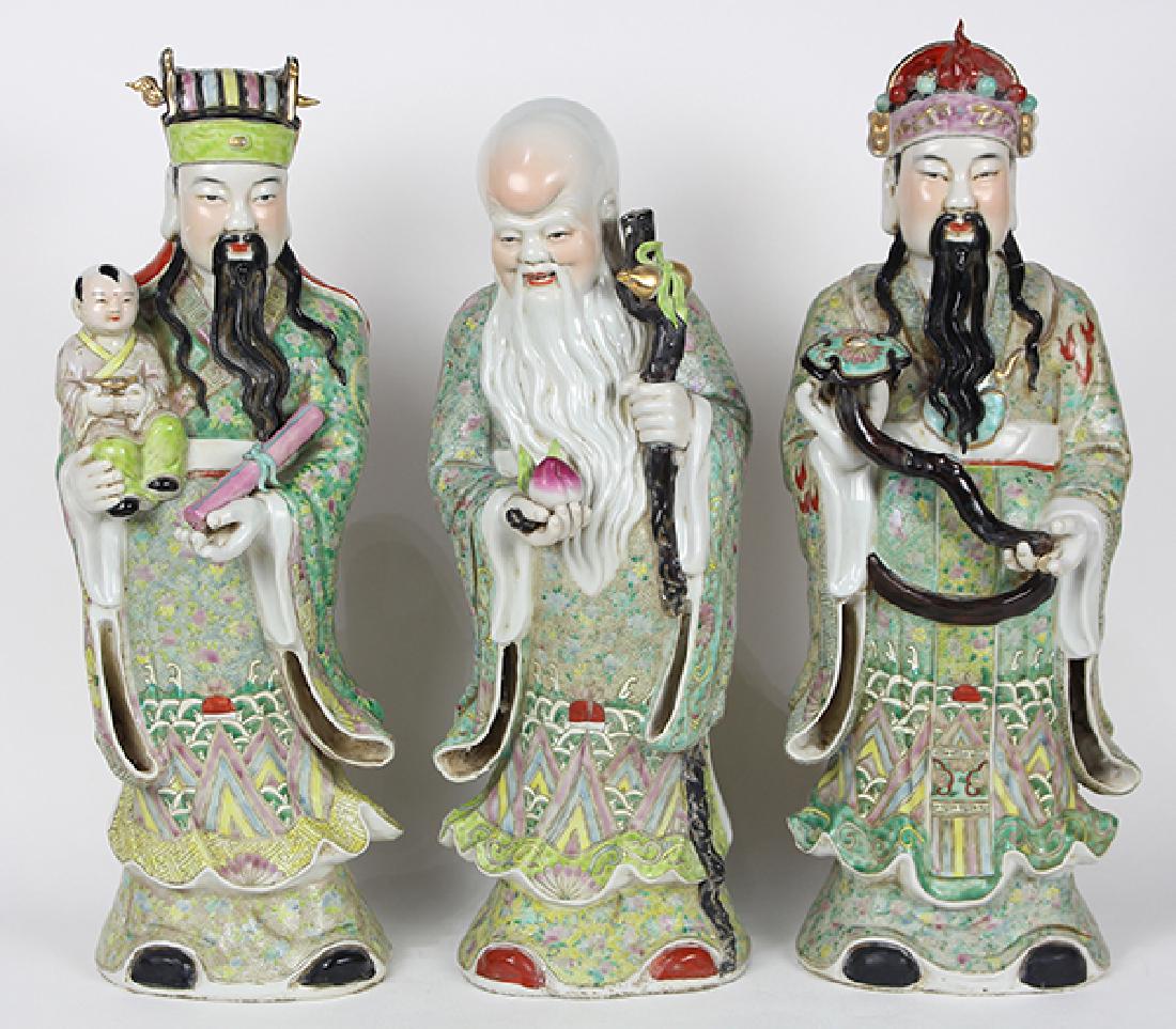 Chinese Porcelain Three Star Immortals (1 of 12)