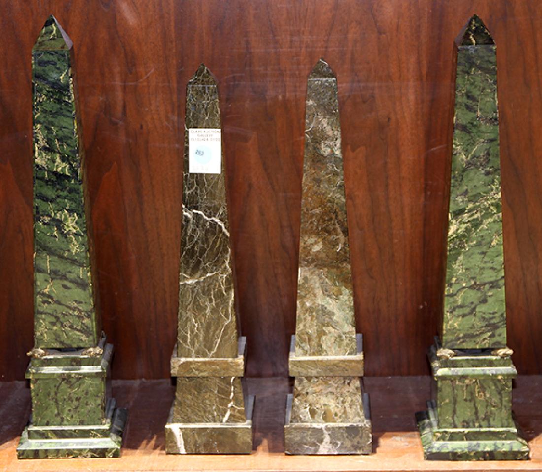 (lot of 4) Marble obelisk group (1 of 1)