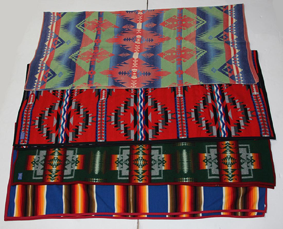 (lot of 4) Pendleton blankets, in a variety of colors (1 of 8)