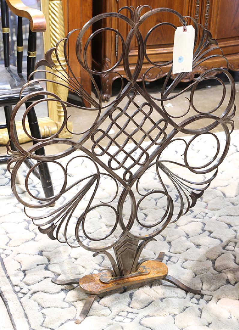 Wrought iron firescreen (1 of 1)