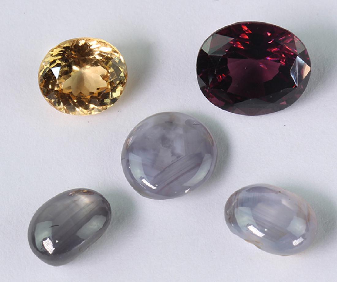 (Lot of 5) Unmounted stones (1 of 2)