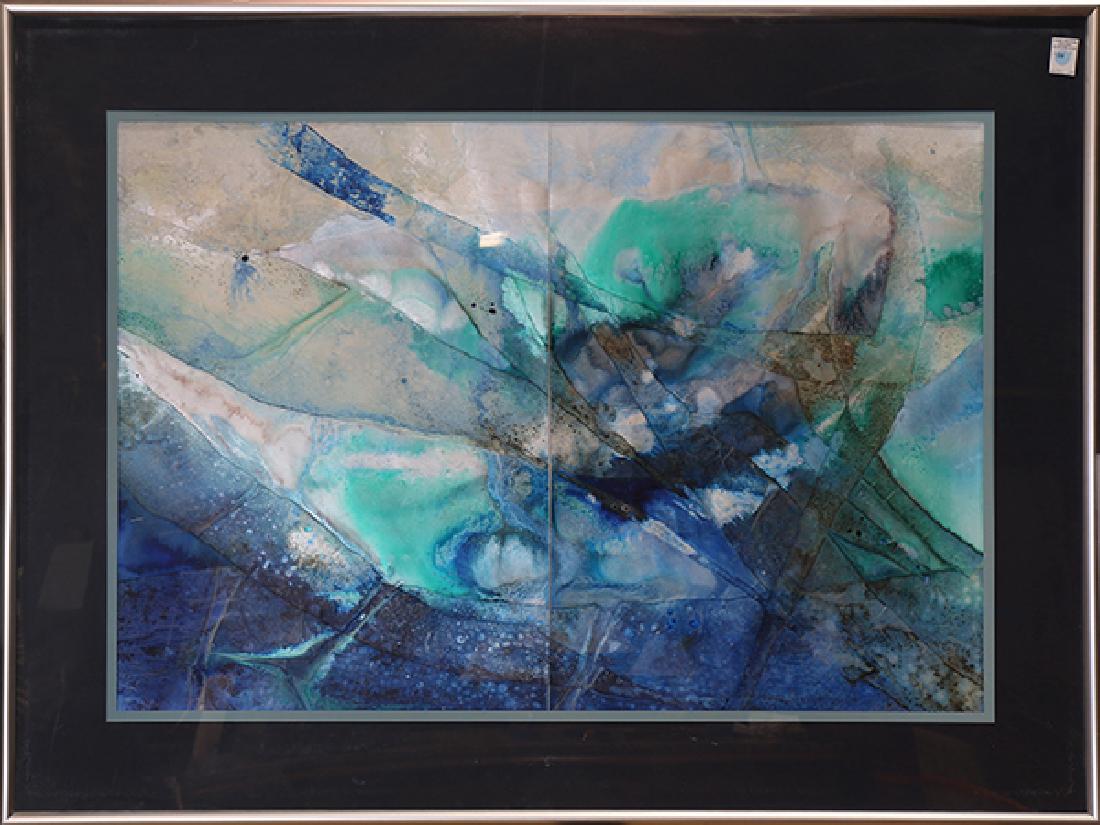 Watercolor, Abstract in Blue and Green), (1 of 1)