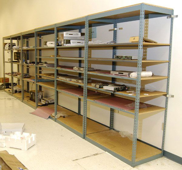 8044 Steel shelving plywood shelves industrial