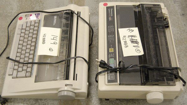 Panasonic KX-P2130 24-pin dot matrix printer Smit: Panasonic KX-P2130 24-pin dot matrix printer with a Smith Corona NA1HH Electic Typewriter BANKRUPTCY AUCTION: Must leave $300 deposit in order to bid on any lot. Please call 888/339-7600 with deposit.