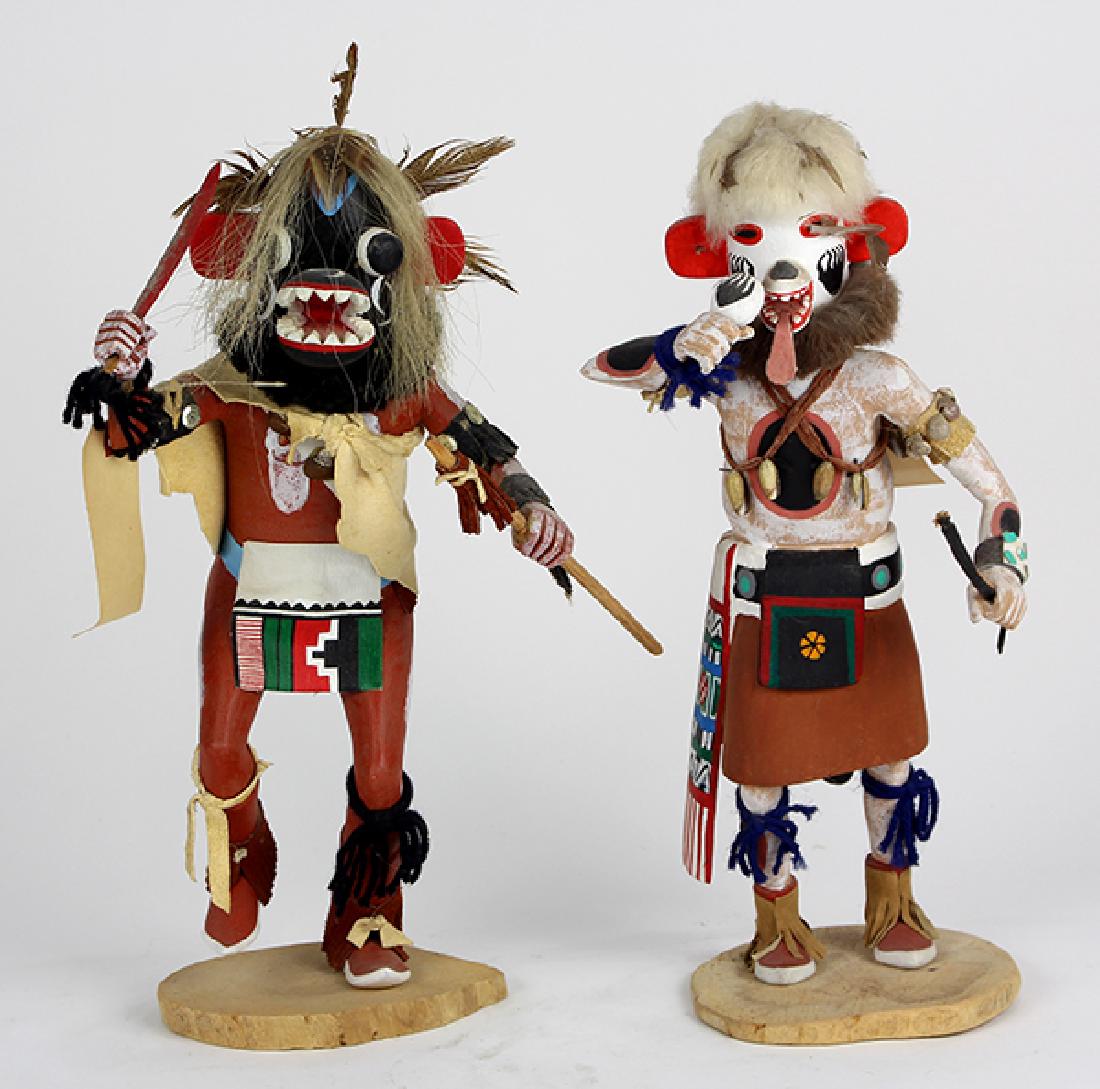 (lot of 2) Large Hopi ogre kachina dolls (1 of 5)