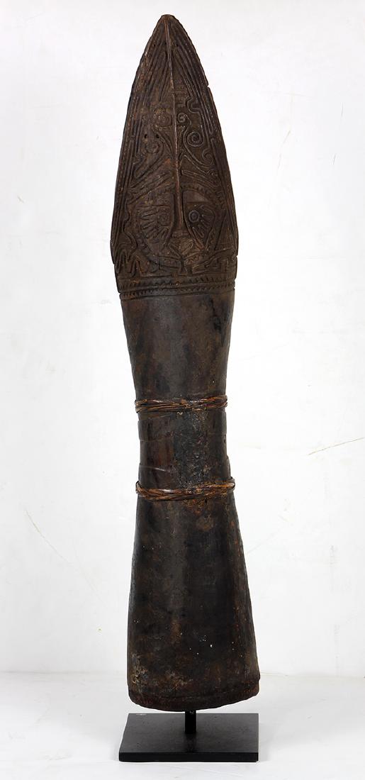 A very finely carved old drum (1 of 6)