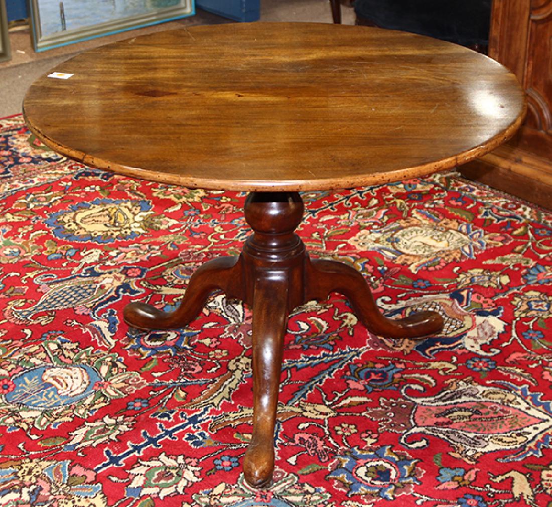 George III mahogany tilt top tripod table (1 of 4)
