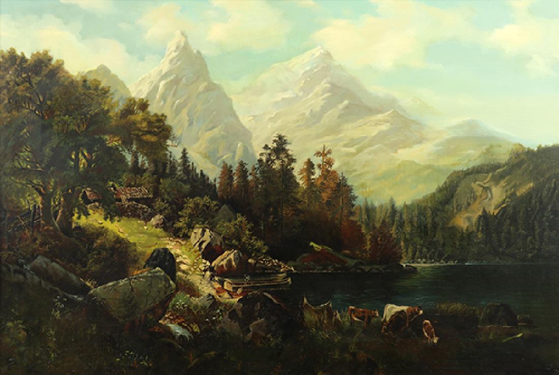 Painting, Hermann Herzog (1 of 4)