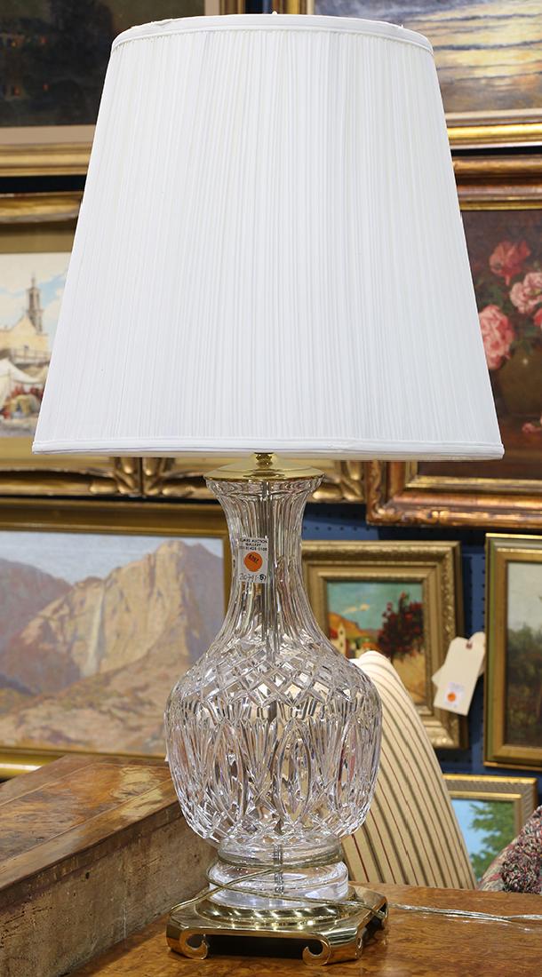 Waterford crystal brass mounted table lamp (1 of 1)