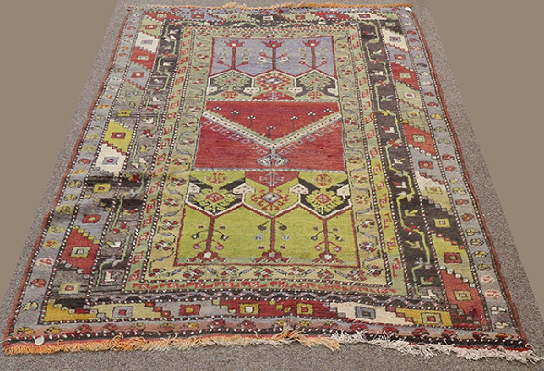 Turkish Prayer rug, 4' x 5'6" (1 of 3)