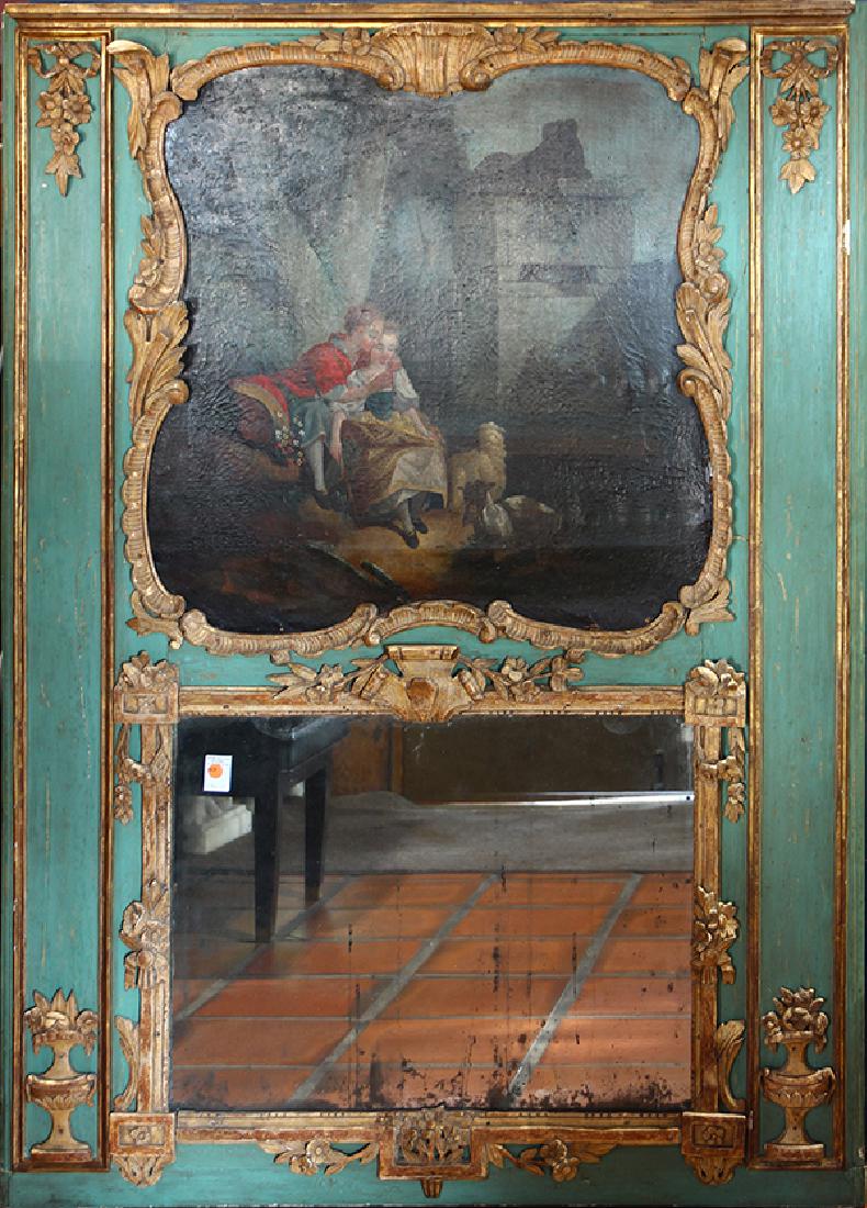 French trumeau mirror circa 1860 (1 of 2)