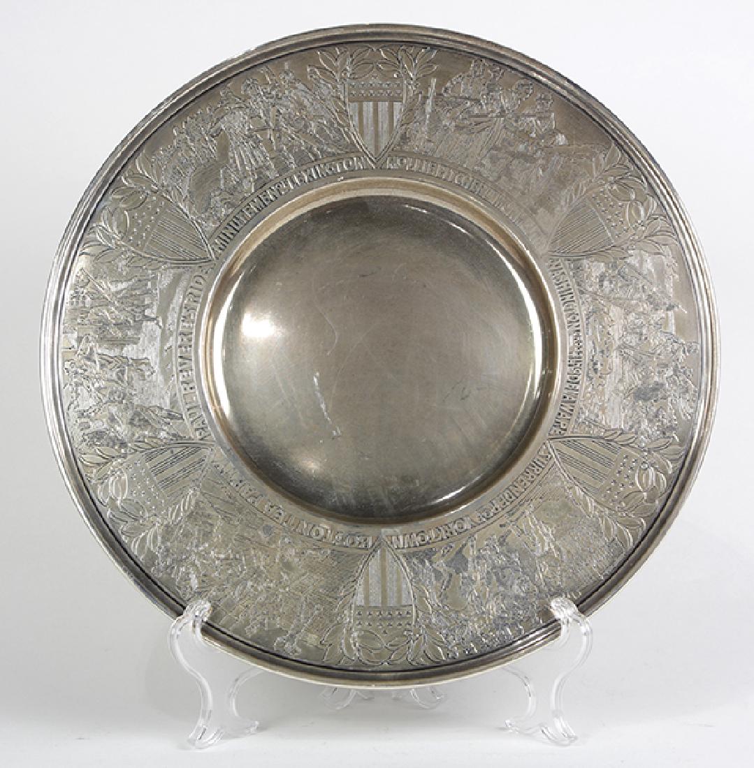 Gorham sterling silver Bicentennial charger, having (1 of 3)