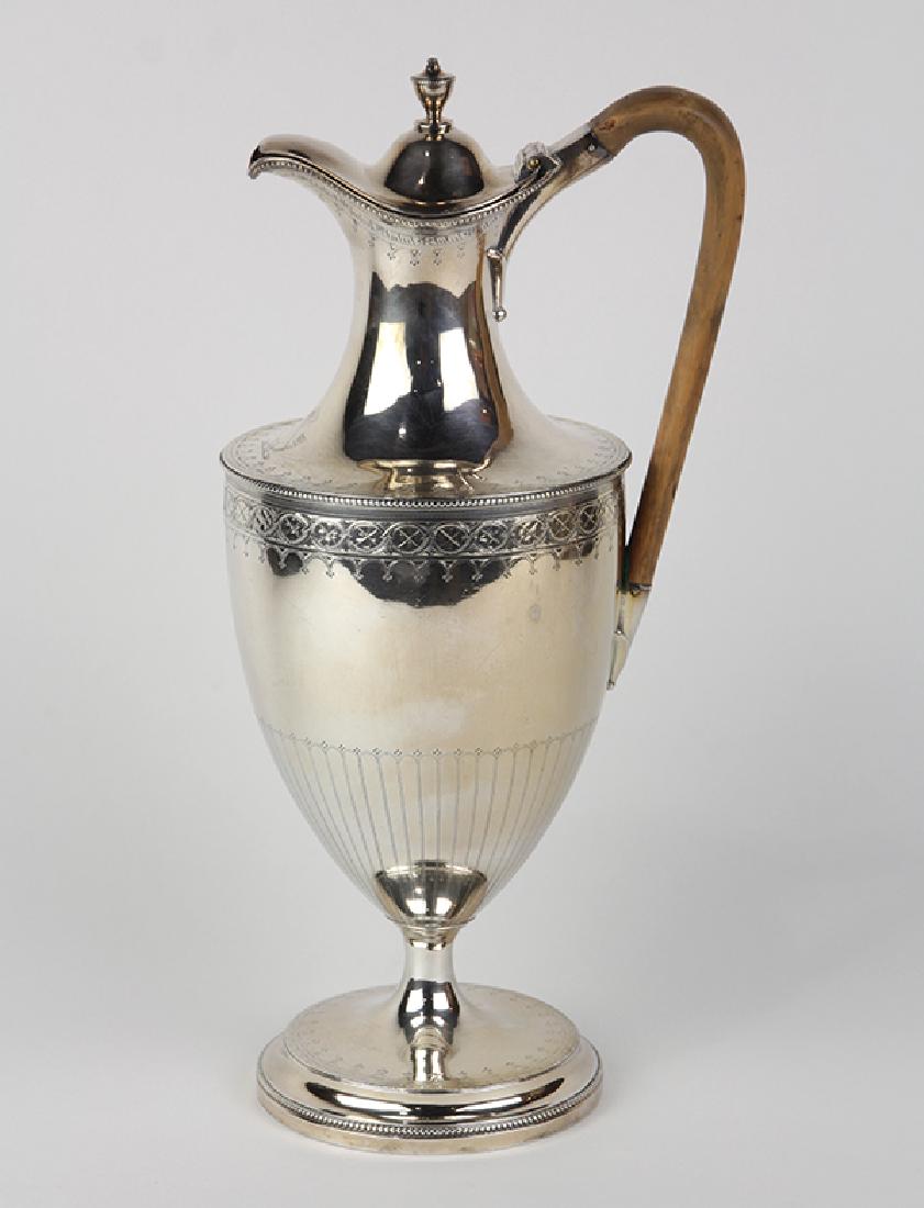 George III sterling silver jug, London 1785, Hester (1 of 3)