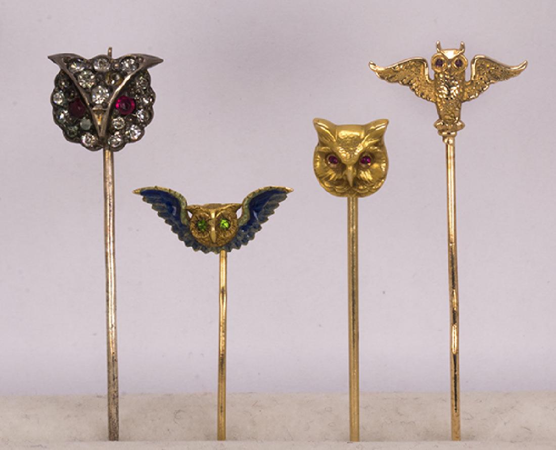 (Lot of 4) Multi-stone, yellow gold and sterling silver (1 of 3)