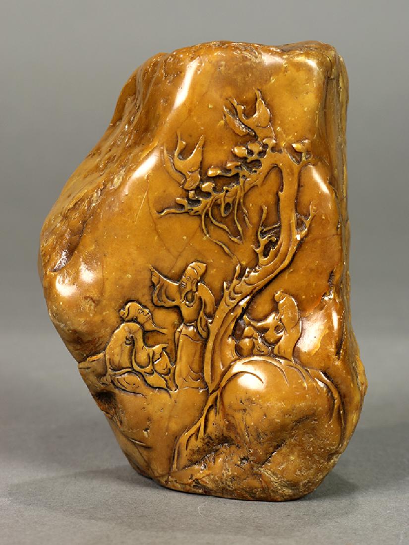 Chinese Soapstone Seal, Scholars (1 of 6)