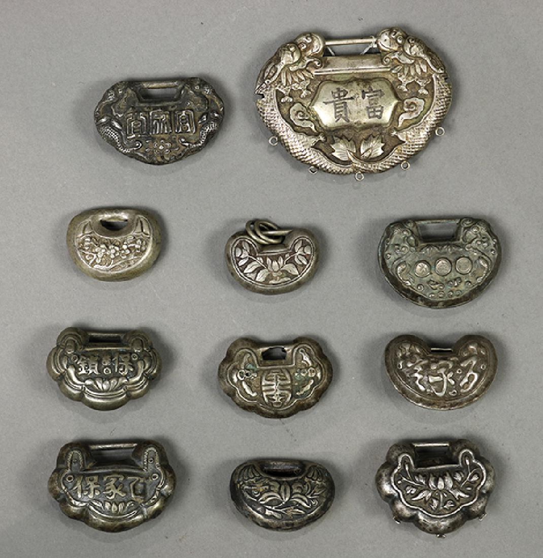 Chinese Silver Ruyi Locks (1 of 4)