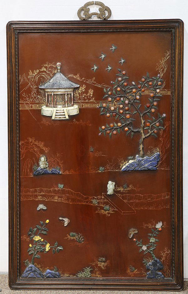 Chinese Overlay Hanging Panel, Children (1 of 3)