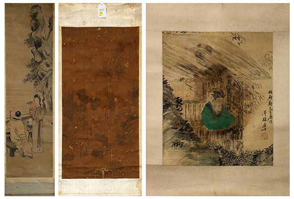 Three Chinese Scrolls, Figure (1 of 6)