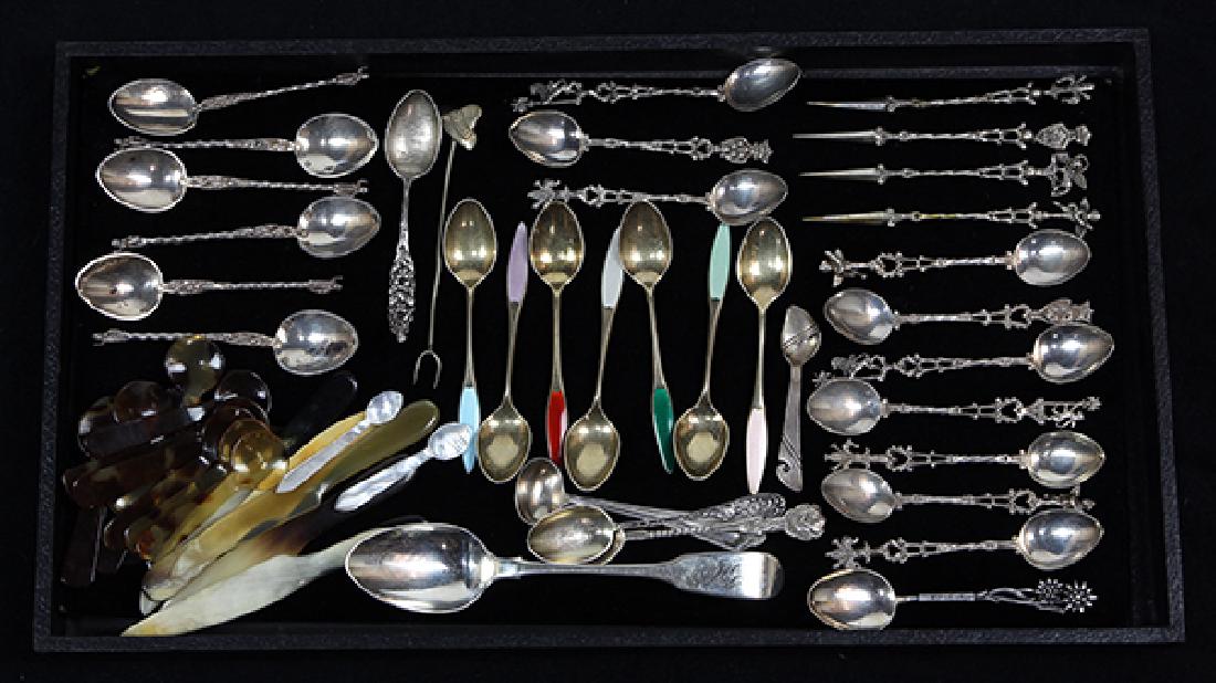 (lot of 56) Continental sterling silver and silverplate (1 of 1)