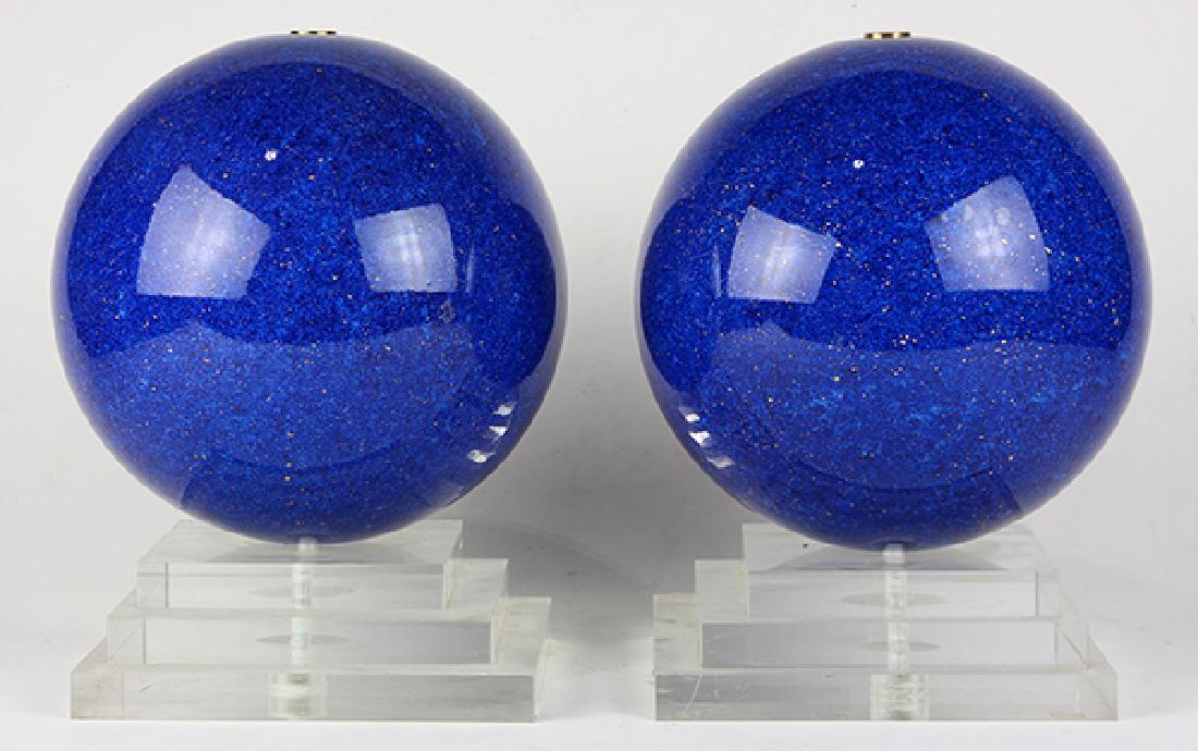 (lot of 2) Decorative sphere group (1 of 4)