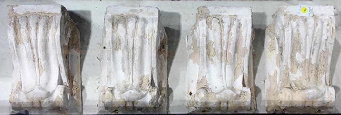 (lot of 4) Classical style architectural brackets circa: (lot of 4) Classical style architectural brackets circa 1910, 11"l