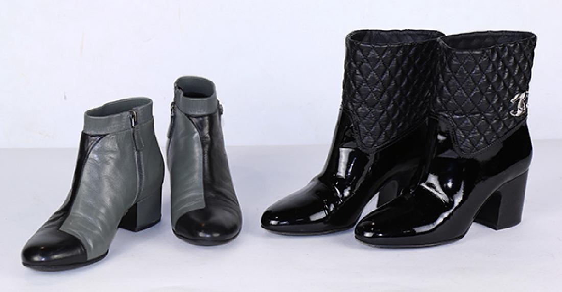 Two pairs of Chanel heeled boots, consisting of a pair (1 of 4)