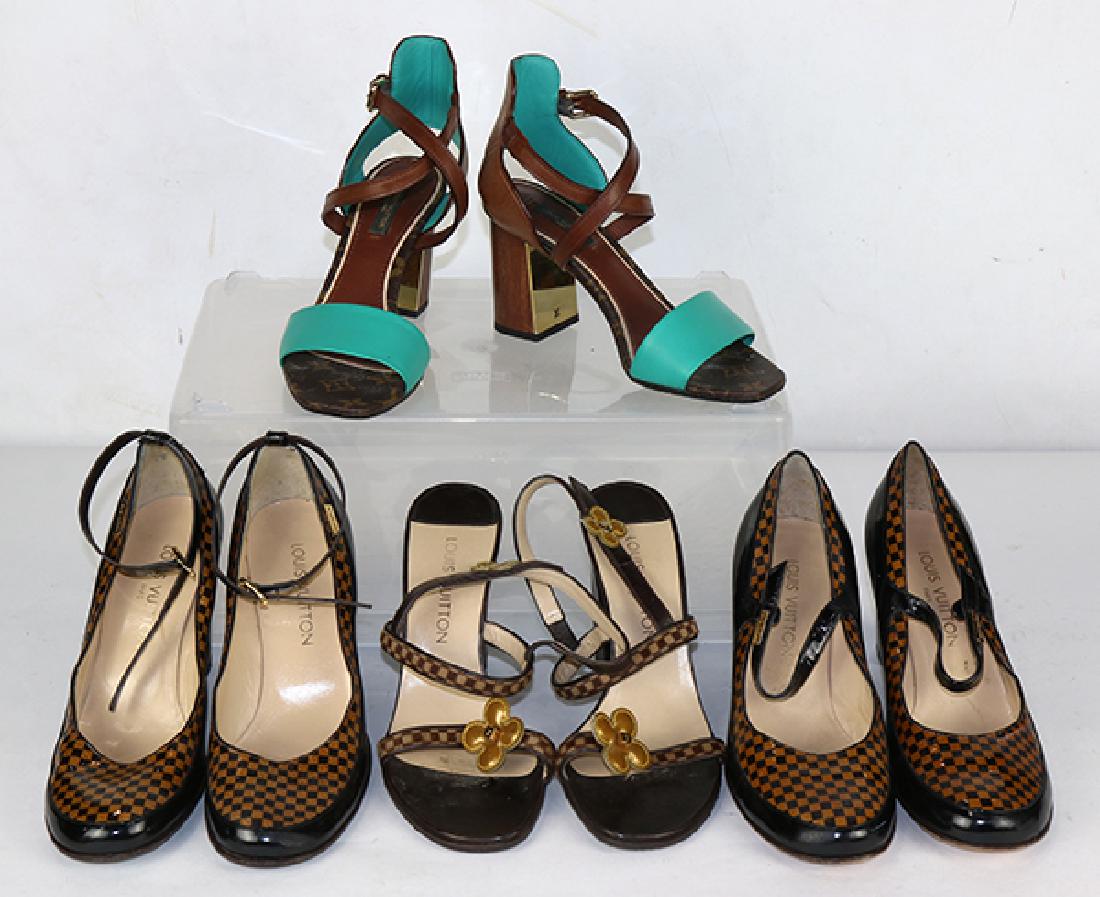 (lot of 8) Four pairs of Louis Vuitton shoes, (1 of 6)