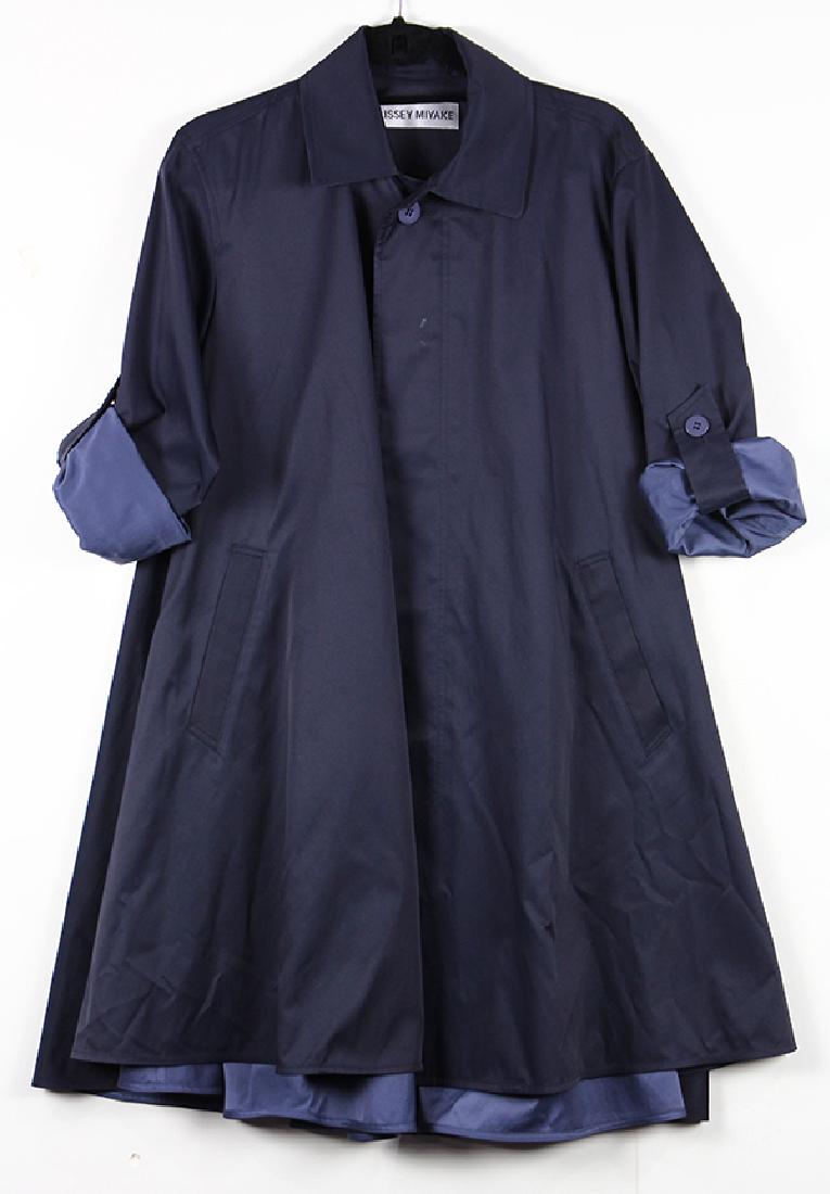 Issey Miyake navy blue trench coat (1 of 4)