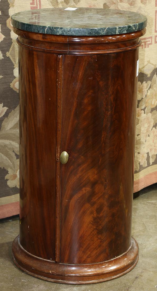 Neoclassical style marble top pedestal (1 of 3)
