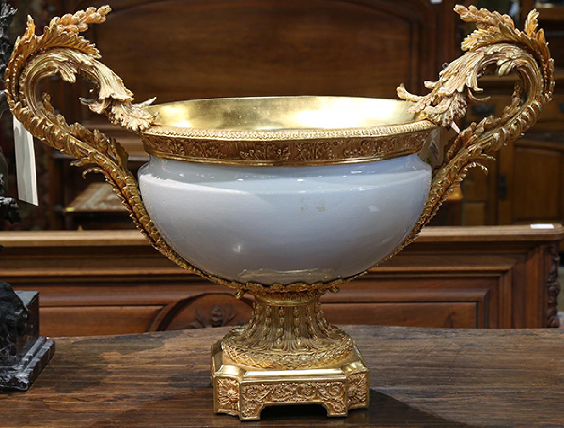 Rococo-style gilt bronze mounted porcelain centerpiece (1 of 1)