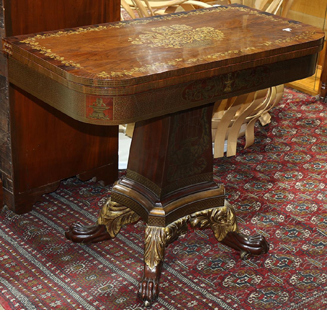 Baker Regency style games table (1 of 2)