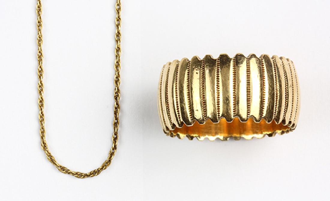 (Lot of 2) 14k yellow gold jewelry (1 of 3)