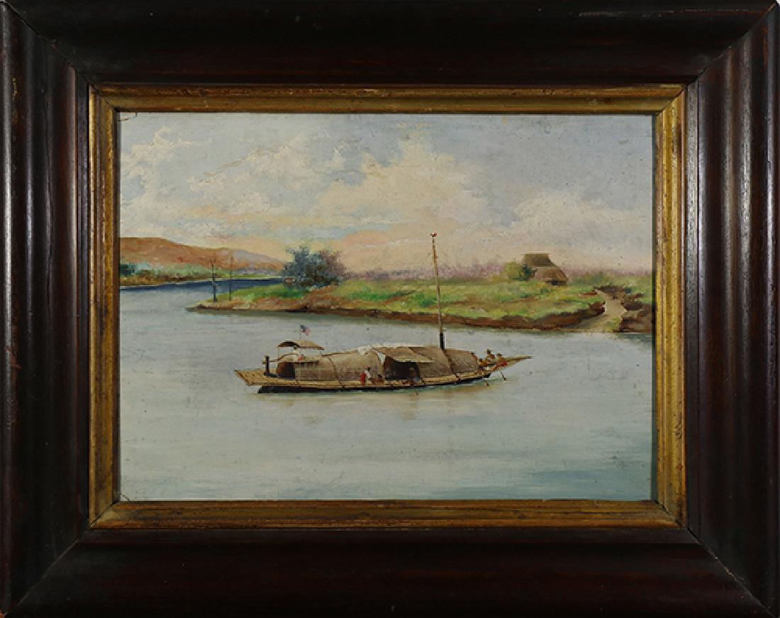 Painting, "Philippine Vessel Flying Stars and Stripes (1 of 1)