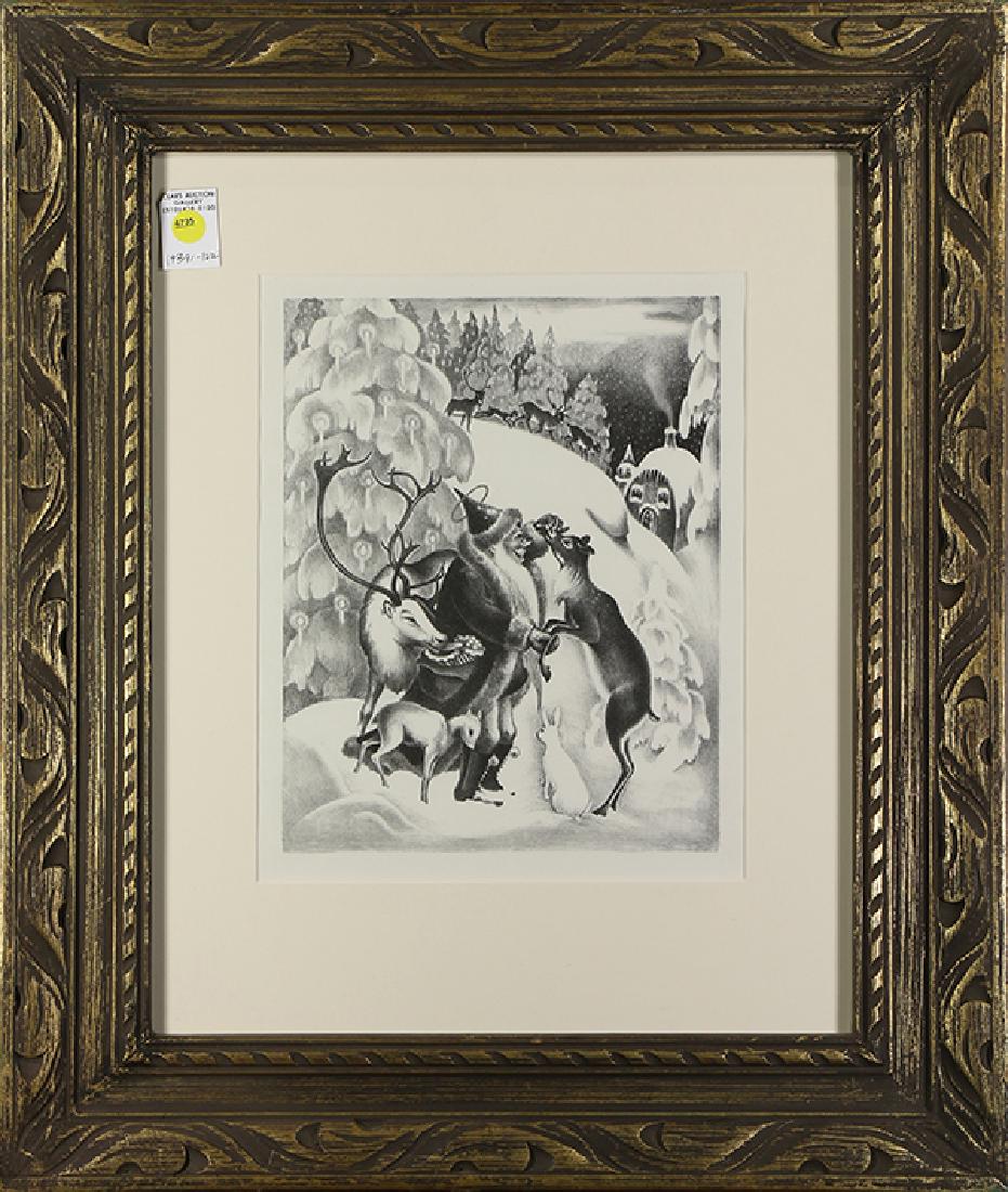 Print, Mabel Dwight: Mabel Dwight (American, 1876-1955), "St. Nicholas," 1937, lithograph, from an edition of approximately 200, overall (with frame): 26.5"h x 22.25"w