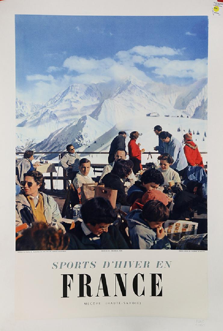 Vintage French Poster, Sports d'hiver en France-Megeve (1 of 1)