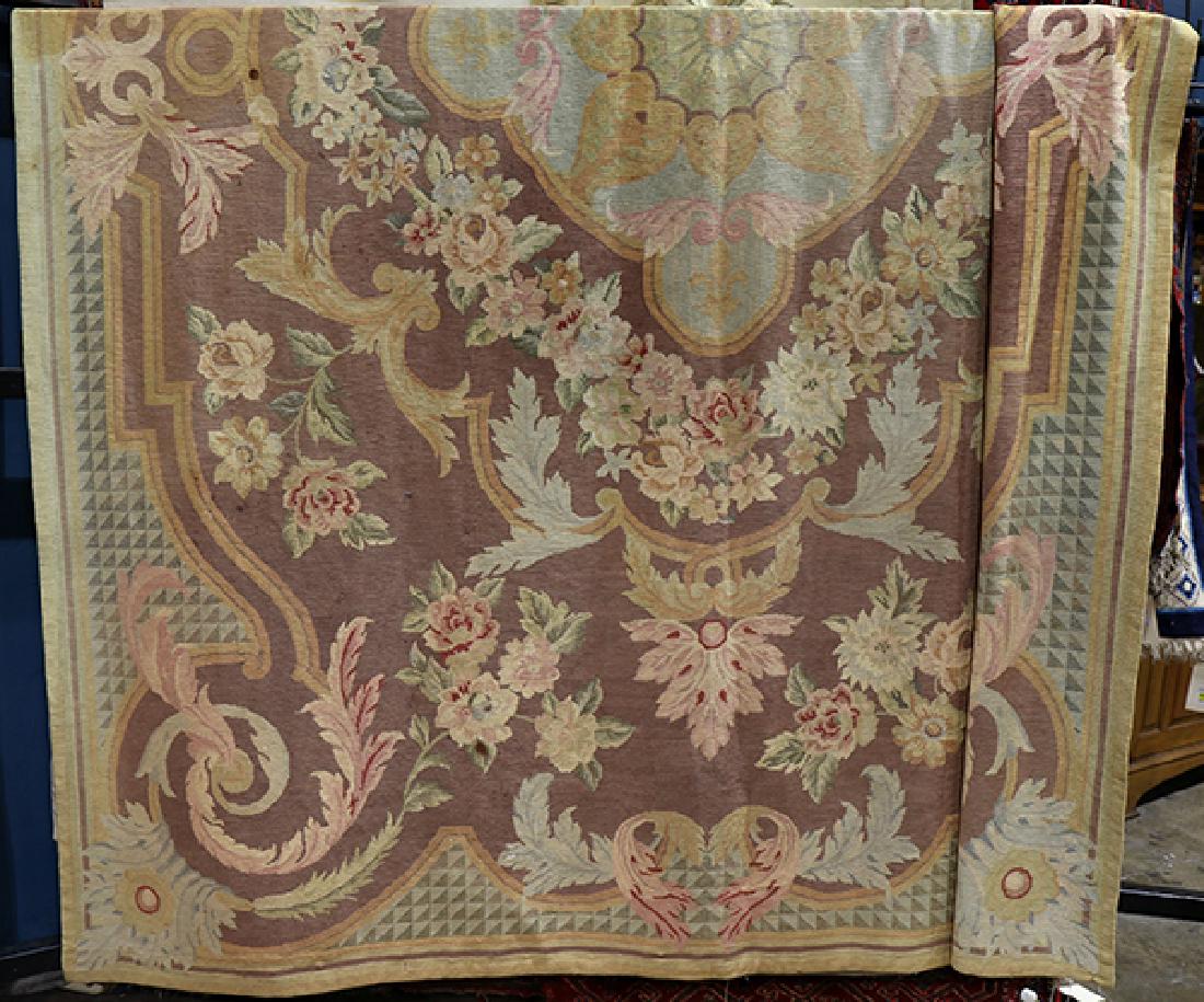Chinese aubusson style flatweave carpet (1 of 7)