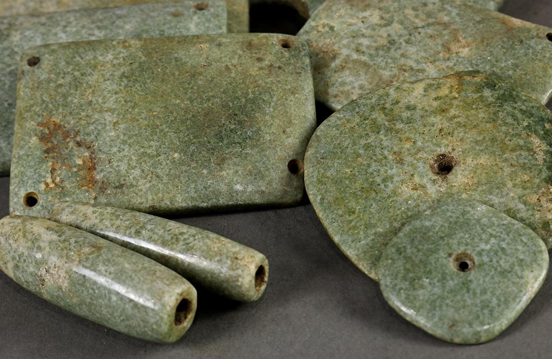 (lot of 29) Pre-Columbian breast plate, likely Central (1 of 2)