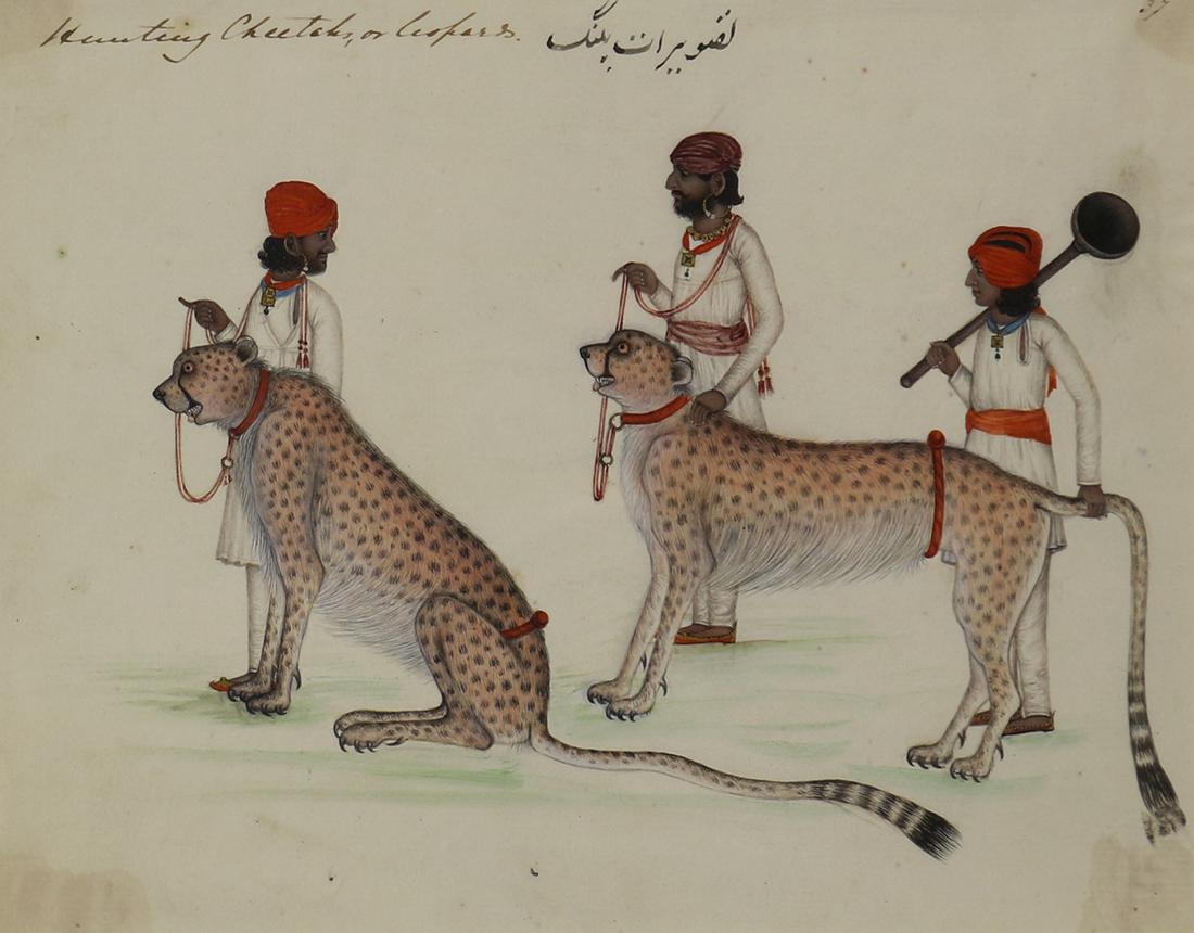 Work on paper, Hunting Cheetahs or Leopard (1 of 4)
