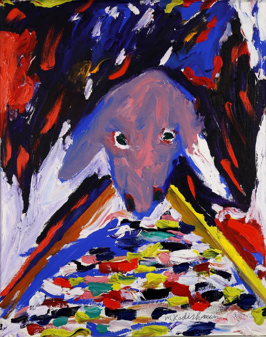 Painting, Menashe Kadishman (1 of 3)