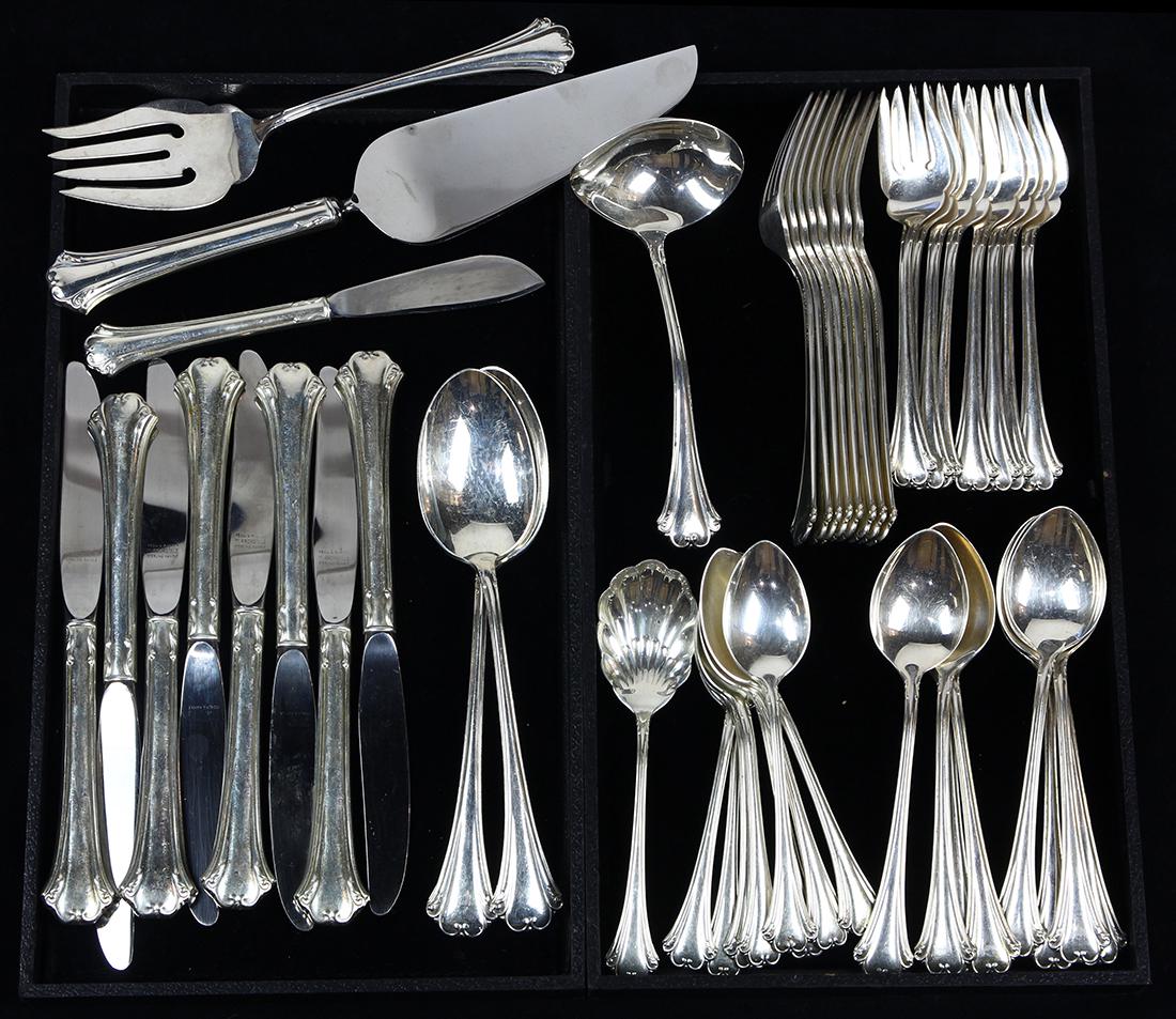 (lot of 47) Reed & Barton sterling flatware service, (1 of 2)