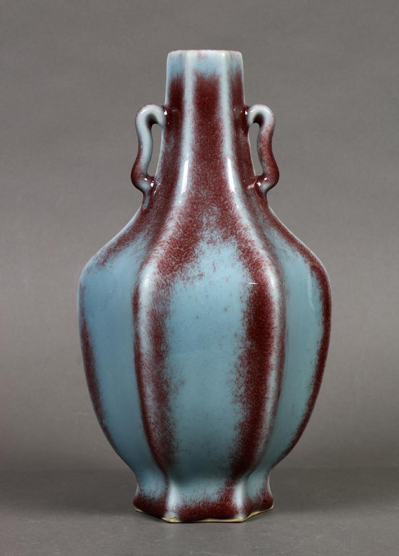 Chinese Hexagonal Melon Formed Vase (1 of 8)