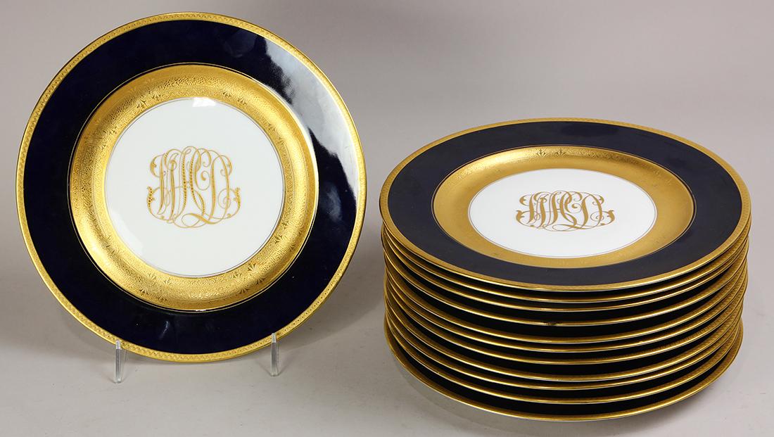 (lot of 12) Rosenthal porcelain chargers (1 of 2)