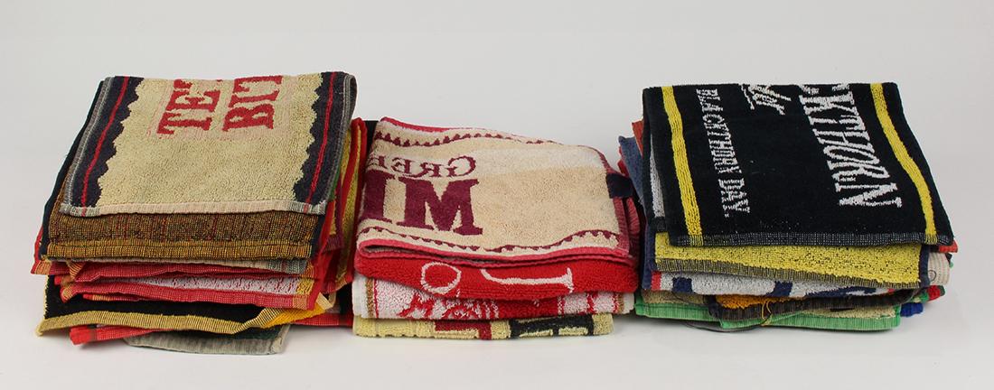 (lot of 21) Collection of beer themed bar towels (1 of 1)